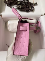 Hermes Kelly Mini II Sellier Handmade Bag In Mauve Sylvestre Matte Alligator Leather - Image 2