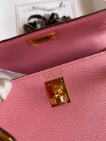 Hermes Kelly Mini II Sellier Handmade Bag In Rose Confetti Chevre Mysore Leather - Image 4
