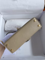 Hermes Kelly Mini II Sellier Handmade Bag In Trench Chevre Mysore Leather - Image 7