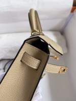 Hermes Kelly Mini II Sellier Handmade Bag In Trench Chevre Mysore Leather - Image 2