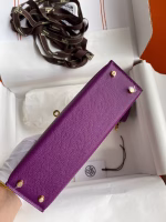Hermes Kelly Mini II Sellier Handmade Bag In Anemone Epsom Calfskin - Image 7