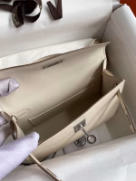 Hermes Kelly Mini II Sellier Handmade Bag In Craie Epsom Calfskin - Image 5