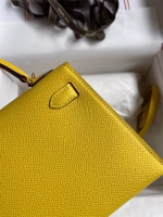 Hermes Kelly Mini II Sellier Handmade Bag In Jaune de Naples Epsom Calfskin - Image 7
