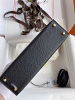 Hermes Kelly Mini II Sellier Handmade Bag In Black Epsom Calfskin - Image 7