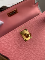 Hermes Kelly Mini II Sellier Handmade Bag In Rose Confetti Epsom Calfskin - Image 4
