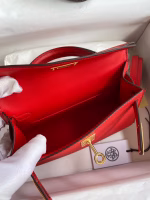 Hermes Kelly Mini II Sellier Handmade Bag In Red Epsom Calfskin - Image 5