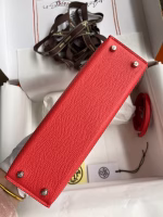 Hermes Kelly Mini II Sellier Handmade Bag In Piment Epsom Calfskin - Image 9
