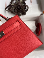 Hermes Kelly Mini II Sellier Handmade Bag In Piment Epsom Calfskin - Image 2