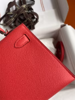 Hermes Kelly Mini II Sellier Handmade Bag In Piment Epsom Calfskin - Image 6