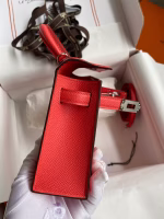 Hermes Kelly Mini II Sellier Handmade Bag In Piment Epsom Calfskin - Image 3