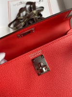 Hermes Kelly Mini II Sellier Handmade Bag In Piment Epsom Calfskin - Image 7