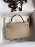 Hermes Kelly Mini II Sellier Handmade Bag In Trench Epsom Calfskin - Image 6