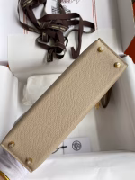 Hermes Kelly Mini II Sellier Handmade Bag In Trench Epsom Calfskin - Image 7