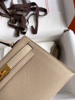 Hermes Kelly Mini II Sellier Handmade Bag In Trench Epsom Calfskin - Image 8