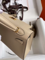 Hermes Kelly Mini II Sellier Handmade Bag In Trench Epsom Calfskin - Image 3