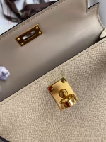Hermes Kelly Mini II Sellier Handmade Bag In Trench Epsom Calfskin - Image 4