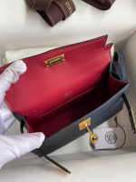 Hermes Kelly Mini II Sellier Tri-color Bag In Black/Blue Indigo/Red Calfskin - Image 5