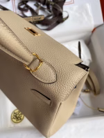 Hermes Kelly Retourne 25 Handmade Bag In Trench Clemence Leather - Image 7