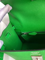 Hermes Kelly Sellier 25 Handmade Bag In Bambou Epsom Calfskin - Image 3
