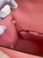 Hermes Kelly Sellier 25 Handmade Bag In Rose Confetti Epsom Calfskin - Image 5