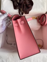Hermes Kelly Sellier 25 Handmade Bag In Rose Confetti Epsom Calfskin - Image 2