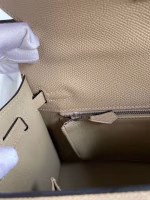 Hermes Kelly Sellier 25 Handmade Bag In Trench Epsom Calfskin - Image 2