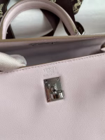 Hermes Kelly Retourne 25 Handmade Bag In Mauve Pale Swift Calfskin - Image 9