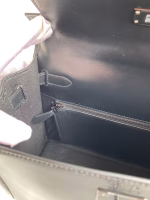 Hermes Kelly Sellier 28 Handmade Bag In Black Box Calfskin - Image 5