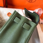 Hermes Kelly Retourne 28 Handmade Bag In Canopee Clemence Leather - Image 2