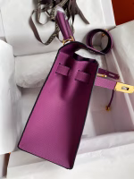 Hermes Kelly Sellier 28 Handmade Bag In Anemone Epsom Calfskin - Image 8