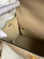 Hermes Kelly Sellier 28 Handmade Bag In Trench Epsom Calfskin - Image 5