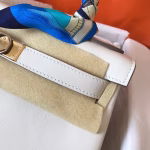 Hermes Kelly Retourne 28 Handmade Bag In Craie Swift Calfskin - Image 2