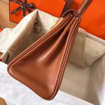 Hermes Kelly Retourne 28 Handmade Bag In Gold Swift Calfskin - Image 9