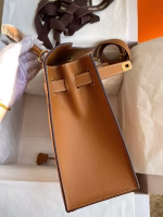 Hermes Kelly Sellier 32 Handmade Bag In Gold Epsom Calfskin - Image 9