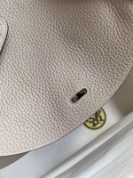 Hermes Lindy 26 Handmade Bag In Gris Asphalt Clemence Leather - Image 8