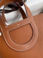 Hermes In The Loop 18 Handmade Bag in Gold Clemence Leather - Image 7