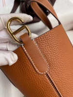 Hermes In The Loop 18 Handmade Bag in Gold Clemence Leather - Image 8