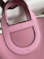 Hermes In The Loop 18 Handmade Bag in Mauve Sylvestre Clemence Leather - Image 7