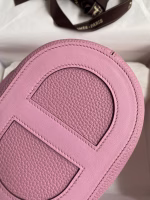 Hermes In The Loop 18 Handmade Bag in Mauve Sylvestre Clemence Leather - Image 4