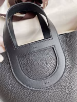Hermes In The Loop 18 Handmade Bag in Black Clemence Leather - Image 7