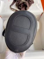 Hermes In The Loop 18 Handmade Bag in Black Clemence Leather - Image 10