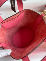 Hermes In The Loop 18 Handmade Bag in Rose Lipstick Clemence Leatherther - Image 8