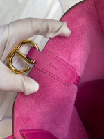 Hermes In The Loop 18 Handmade Bag in Rose Purple Clemence Leatherther - Image 2