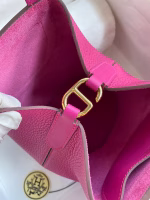 Hermes In The Loop 18 Handmade Bag in Rose Purple Clemence Leatherther - Image 3