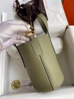 Hermes In The Loop 18 Handmade Bag in Sauge Clemence Leatherther - Image 6