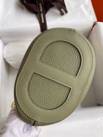 Hermes In The Loop 18 Handmade Bag in Sauge Clemence Leatherther - Image 4