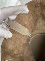 Hermes In The Loop 18 Handmade Bag in Taupe Clemence Leatherther - Image 2