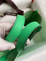 Hermes In The Loop 18 Handmade Bag in Vert Comics Clemence Leather - Image 9