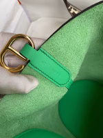 Hermes In The Loop 18 Handmade Bag in Vert Comics Clemence Leather - Image 3