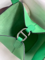 Hermes In The Loop 18 Handmade Bag in Vert Comics Clemence Leather - Image 5